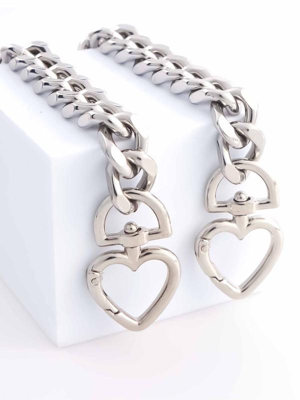 Heart Shaped Bag Chain Extender, Fashionable Bag Strap Extender for Women's Handbag, Trendy All-match & Exquisite Bag Accessories for Daily Use