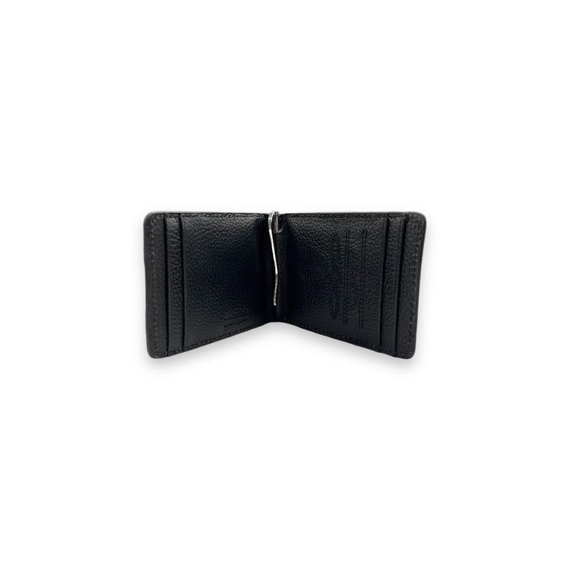 Men's Card Case Wallet - Black White Diamond Lacing