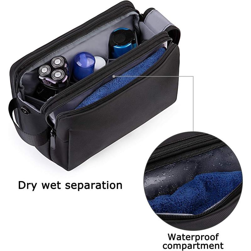 Toiletry Bag for Men, Travel Toiletry Organizer Dopp Kit Water-resistant Shaving Bag for Toiletries Accessories(Nary Blue)