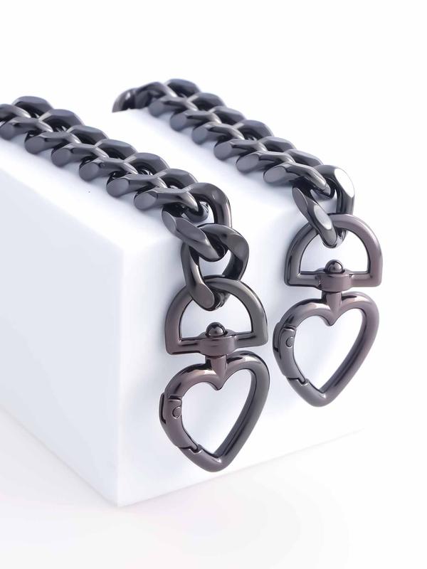 Heart Shaped Bag Chain Extender, Fashionable Bag Strap Extender for Women's Handbag, Trendy All-match & Exquisite Bag Accessories for Daily Use