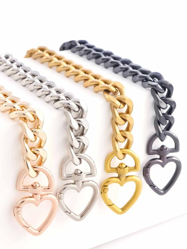 Heart Shaped Bag Chain Extender, Fashionable Bag Strap Extender for Women's Handbag, Trendy All-match & Exquisite Bag Accessories for Daily Use