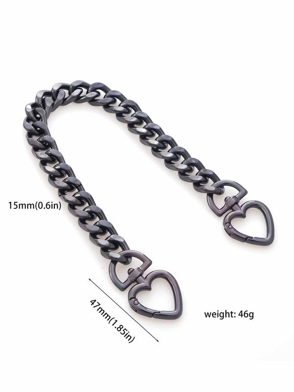 Heart Shaped Bag Chain Extender, Fashionable Bag Strap Extender for Women's Handbag, Trendy All-match & Exquisite Bag Accessories for Daily Use