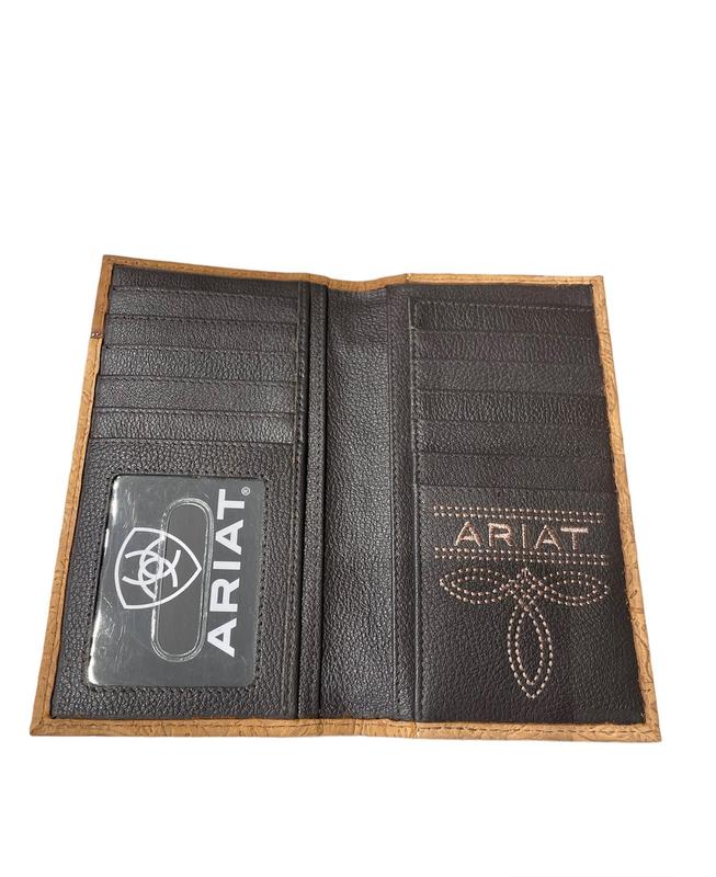 Casa Raul Ariat Rodeo Floral Embossed Brown - Accessories Wallet  - A3555502