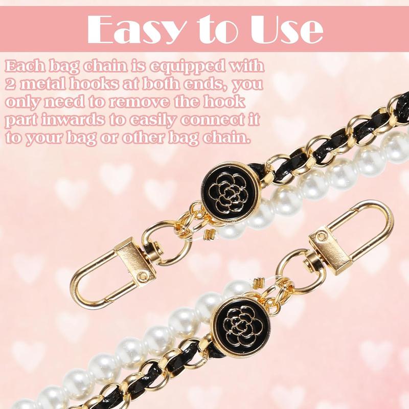 2 count Bag Extender Chain Purse Strap Extenders for Handbags Purse Extender  Chain Chain Purse Strap Replacement Purse Accessories Bag Charms for Handbags Purse Making Supplies