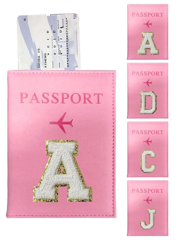 Fashionable Letter Pattern Passport Case, Personalization Passport Holder Cover, Credit Card Sets for Men & Women, Vacation Portable Travel Accessories