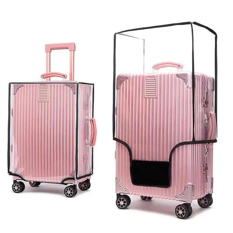 Transparent Luggage Protective Cover, 1 Count Room Accessories Dustproof Bag for Traveling Case, Waterproof Bag for Suitcase, Fall Gifts, Travel Essentials, Christmas Gifts, Christmas Decorations