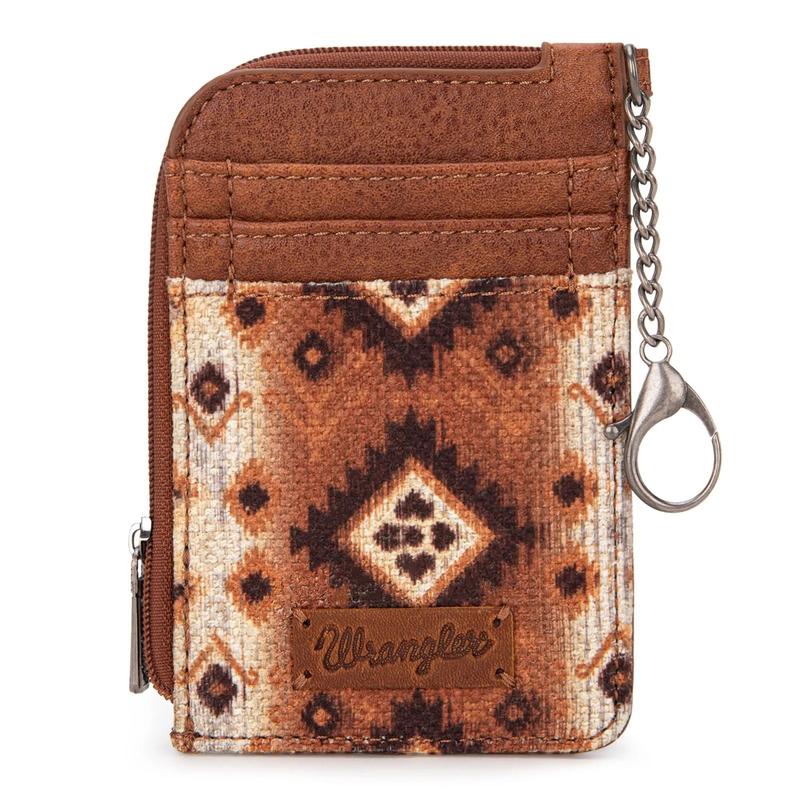 Wrangler Southwestern Art Print Mini Zip Card Case Collection