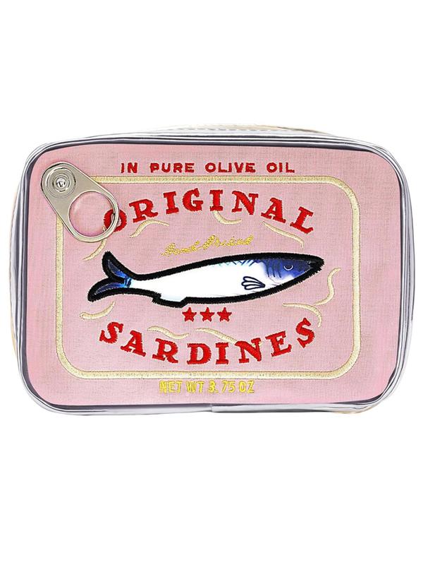 Cute Sardines Can Design Makeup Bag, Multi-functional Zipper Makeup Organizer Pouch, Versatile Storage Bag for Skincare