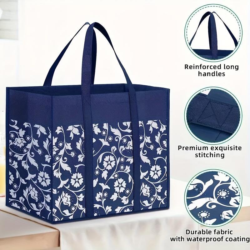 Reusable Shopping Bag, 1 Count Foldable Tote Bag, Storage Bag for Home Office School, Home Organizer for Daily Use