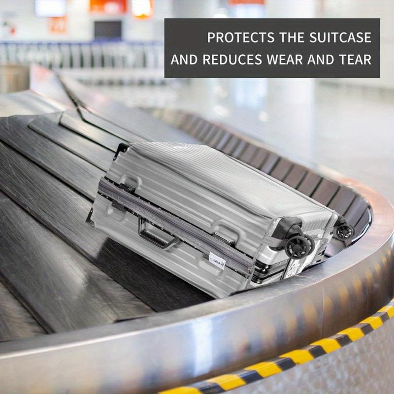 Clear Dustproof Luggage Cover, 1 Count Waterproof Zipper Travel Bag Protector, Dustproof Luggage Cover for Travel, Home Supplies