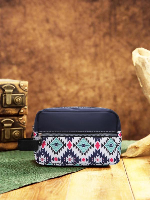 Boho Style Ethnic Pattern Zipper Clutch, Lightweight Storage Bag, Casual Trendy Versatile High-quality Daily Commuting Bag, Girl Fashionable Shopping Bag