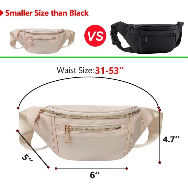 Fanny Pack for Men Women,Crossbody Waist Bag Pack,Belt Bag for Travel Walking Running Hiking Cycling,Easy Carry Any Phone,Wallet (Black)