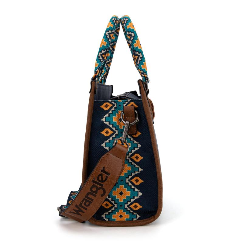 Wrangler Tote Bag for Women Aztec Western Retro Purse Top Handle Handbags