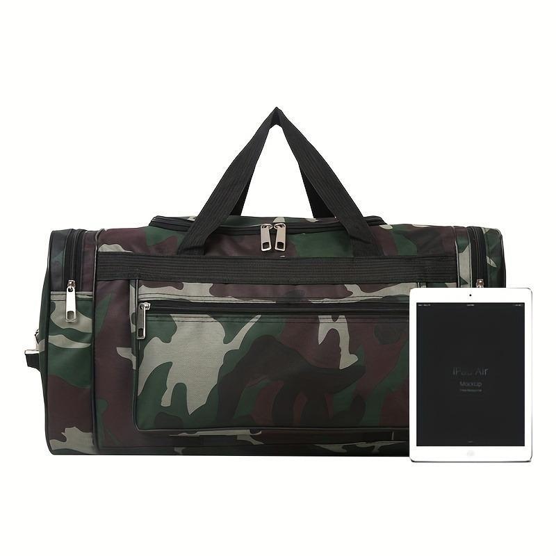 Camouflage Pattern Large Capacity Travel Bag, Business Trip Storage Bag with Handle and Strap, Multi-functional Storage Bag for Home & Travel, Home Organizer