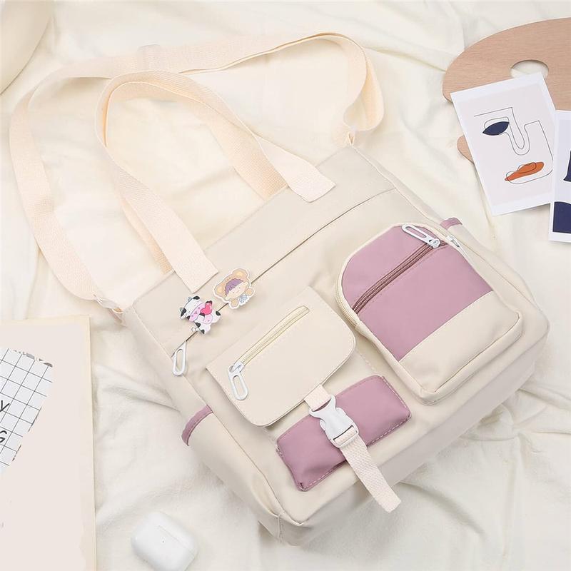 Crossbody Cute Bag for Teens Kawaii Messenger Purse Nylon Shoulder Bags