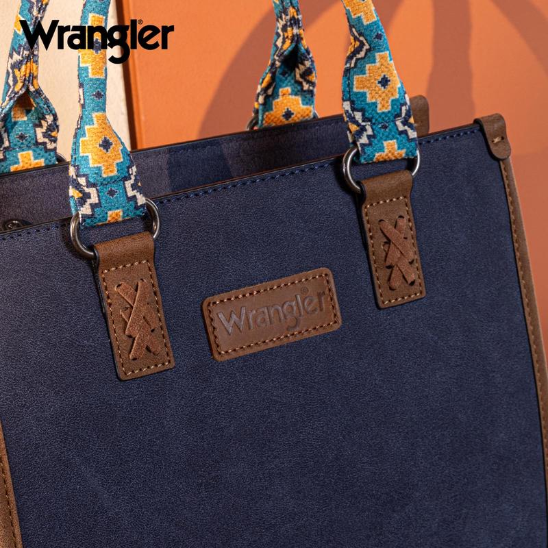 Wrangler Tote Bag for Women Aztec Western Retro Purse Top Handle Handbags