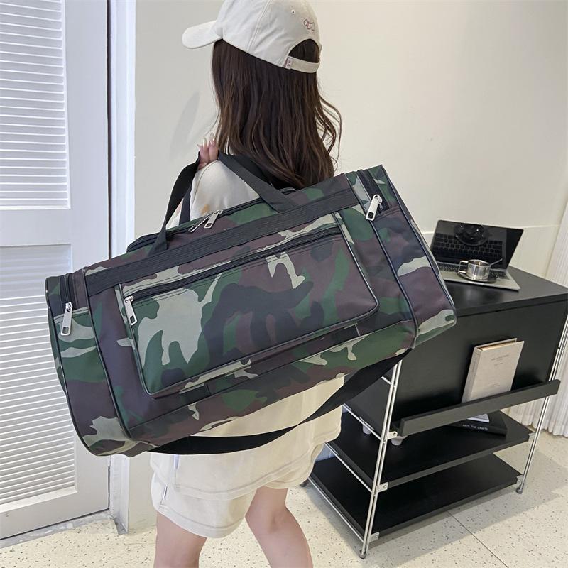 Camouflage Pattern Large Capacity Travel Bag, Business Trip Storage Bag with Handle and Strap, Multi-functional Storage Bag for Home & Travel, Home Organizer