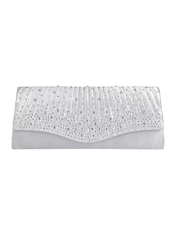 Women's Elegant Rhinestone Decorated Evening Bag, 2024 New Style Exquisite Trendy Clutch Bag, Fashionable Bag for Party Wedding Decoration