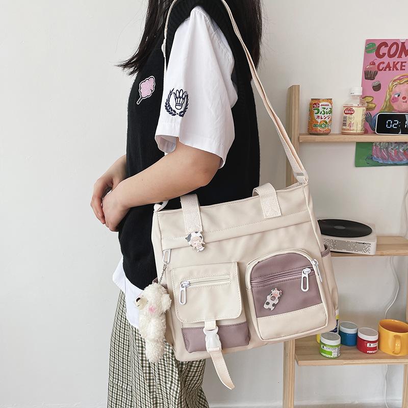 Crossbody Cute Bag for Teens Kawaii Messenger Purse Nylon Shoulder Bags