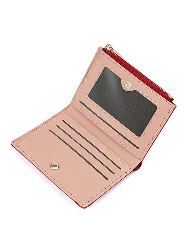 Women's Cute Crocodile Embossed Short Wallet, Simple Multi Card Slot Card Holder, Casual Trendy Versatile High-quality Daily Wallet