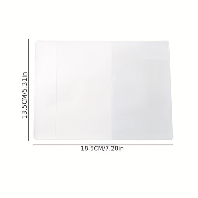 2024 Outdoor Letter Pattern Passport Holder, 1 Count Portable Simple Solid Color Passport Organizer for Outdoor Travel