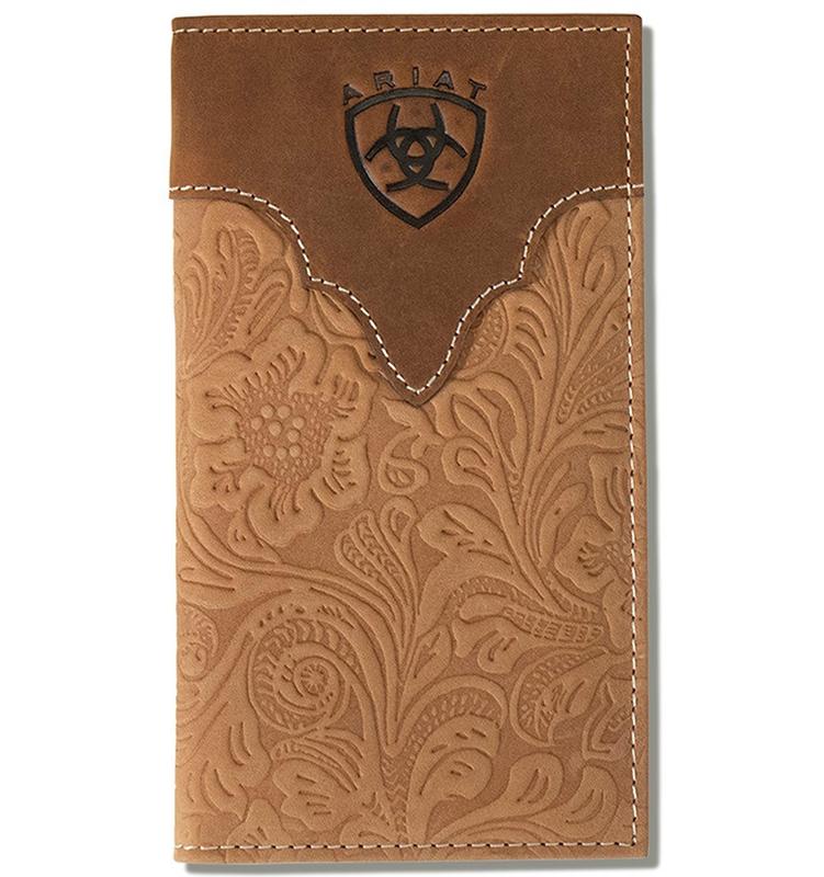 Casa Raul Ariat Rodeo Floral Embossed Brown - Accessories Wallet  - A3555502