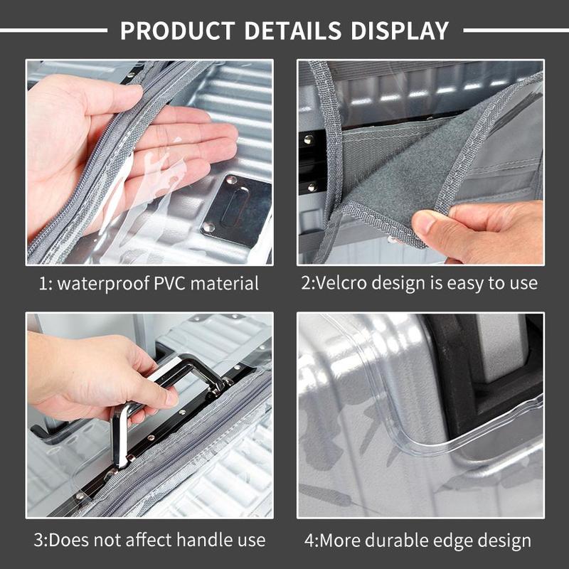 Clear Dustproof Luggage Cover, 1 Count Waterproof Zipper Travel Bag Protector, Dustproof Luggage Cover for Travel, Home Supplies