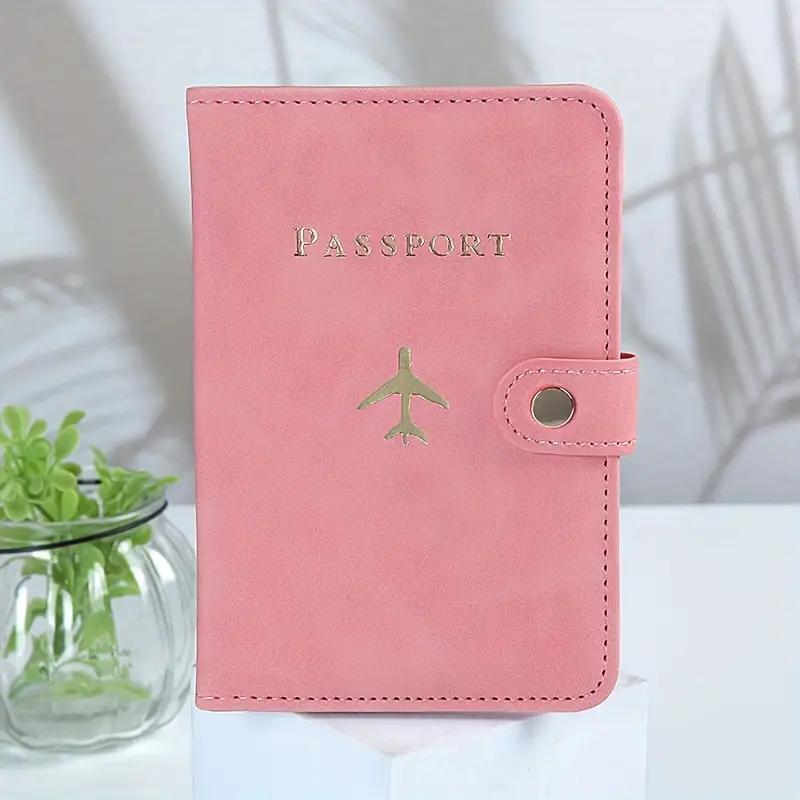 Passport Holder, 1 Count Multi-card Pu Leather Passport Case, Travel Document Storage Bag for Men & Women