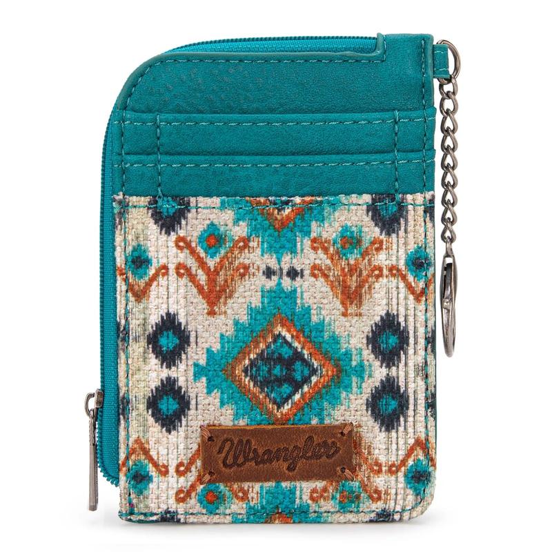 Wrangler Southwestern Art Print Mini Zip Card Case Collection