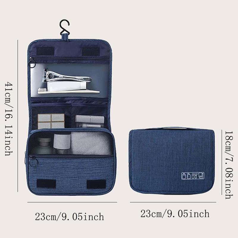 Large Capacity Hanging Toiletry Bag, Waterproof Zipper Toiletry Bag, Toiletry Organizer for Home, Business, Travel, Car, Outdoor