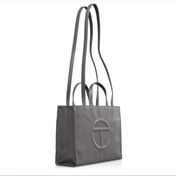 Telfar Medium Grey Shopping Bag