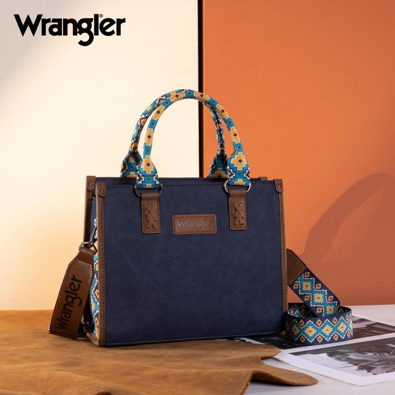 Wrangler Tote Bag for Women Aztec Western Retro Purse Top Handle Handbags