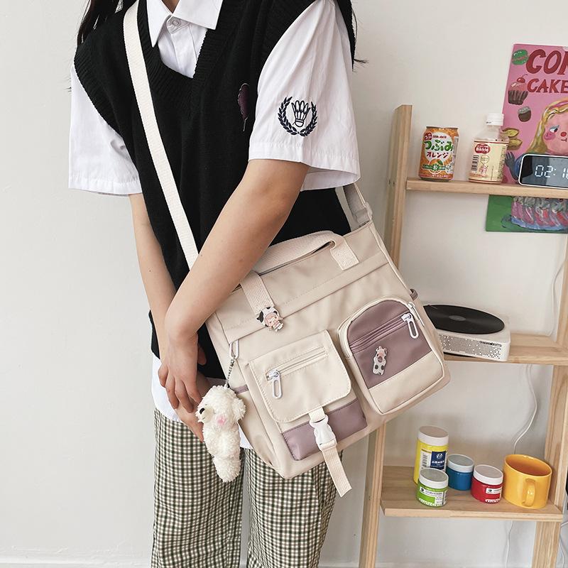 Crossbody Cute Bag for Teens Kawaii Messenger Purse Nylon Shoulder Bags