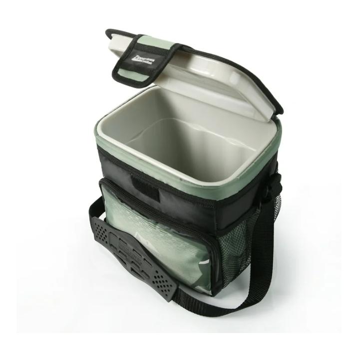 Arctic Zone 9 cans Zipperless Soft Sided Cooler with Hard Liner, Sea Foam Green