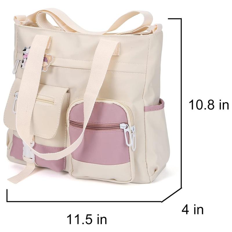 Crossbody Cute Bag for Teens Kawaii Messenger Purse Nylon Shoulder Bags