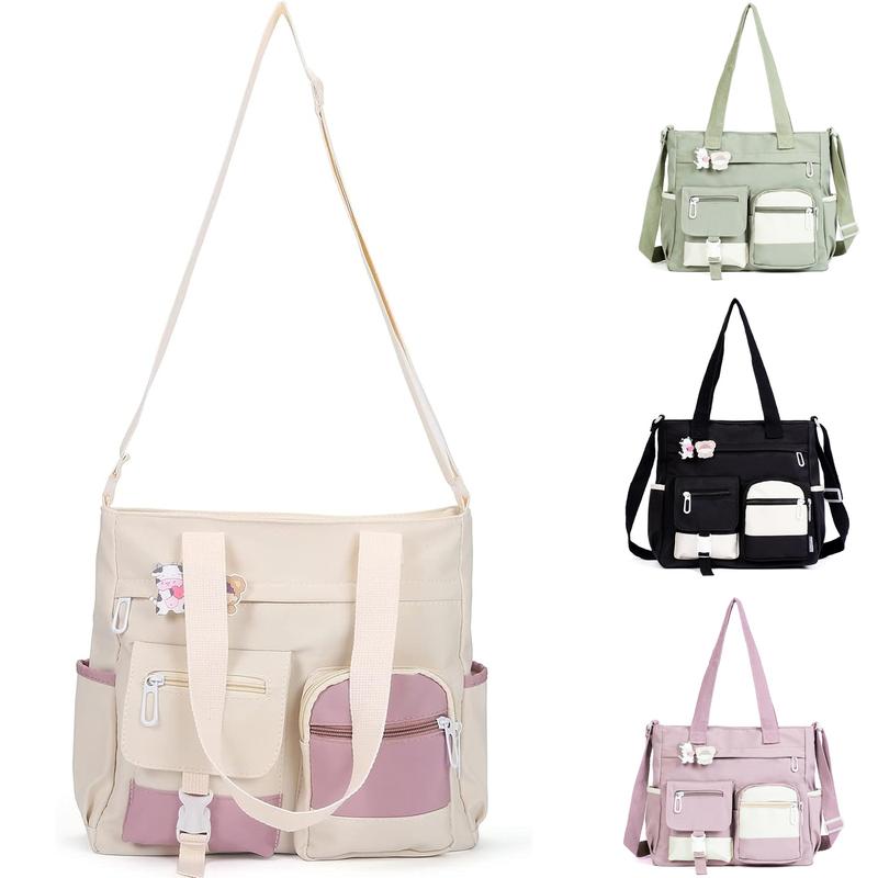 Crossbody Cute Bag for Teens Kawaii Messenger Purse Nylon Shoulder Bags