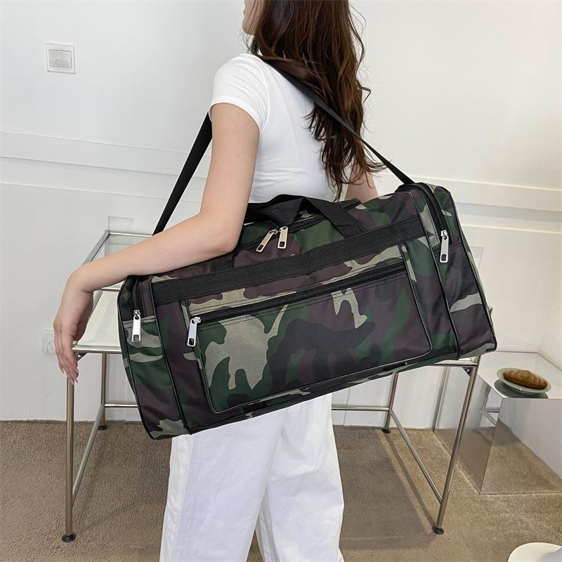 Camouflage Pattern Large Capacity Travel Bag, Business Trip Storage Bag with Handle and Strap, Multi-functional Storage Bag for Home & Travel, Home Organizer