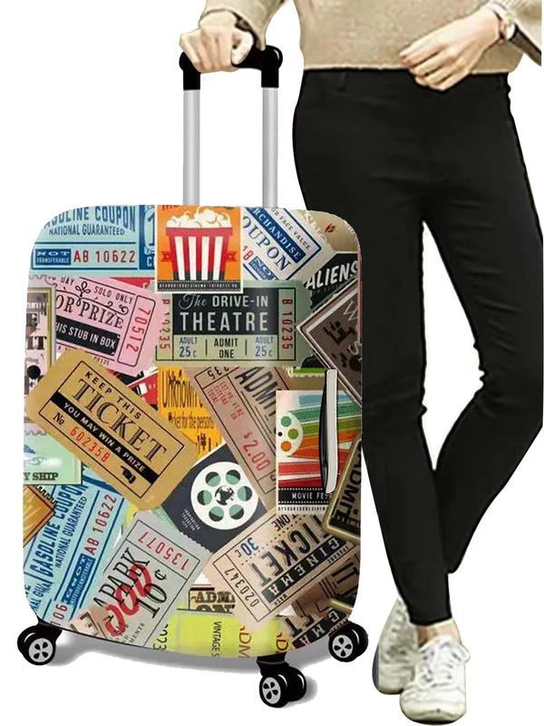 Stretch Fabric Luggage Protective Cover, Printing Suitcase Dust Cover, for Gifts 18-32 Inch Baggage Case Travel Accessories