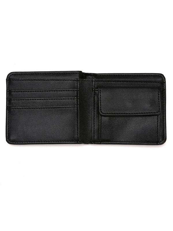 Men's Lychee Pattern Business Wallet, Fashion Bifold Wallet, Simple Plain PU Leather Short Wallet, ID Credit Bank Card Holder, Casual Trendy Wallet for Work & Daily Use