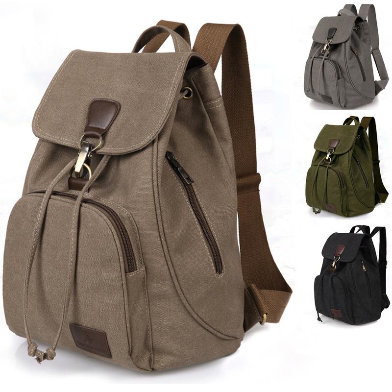 Canvas Fashion Backpacks Purse Casual Outdoor Shopping Daypacks Sports Rucksack Hiking Travel Multipurpose Bag