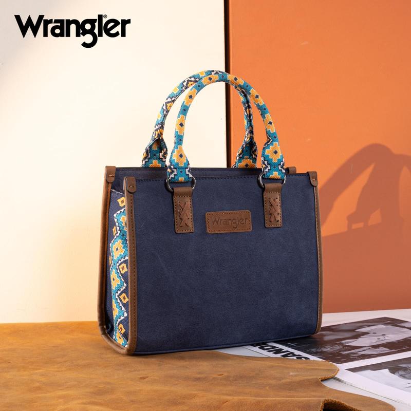 Wrangler Tote Bag for Women Aztec Western Retro Purse Top Handle Handbags