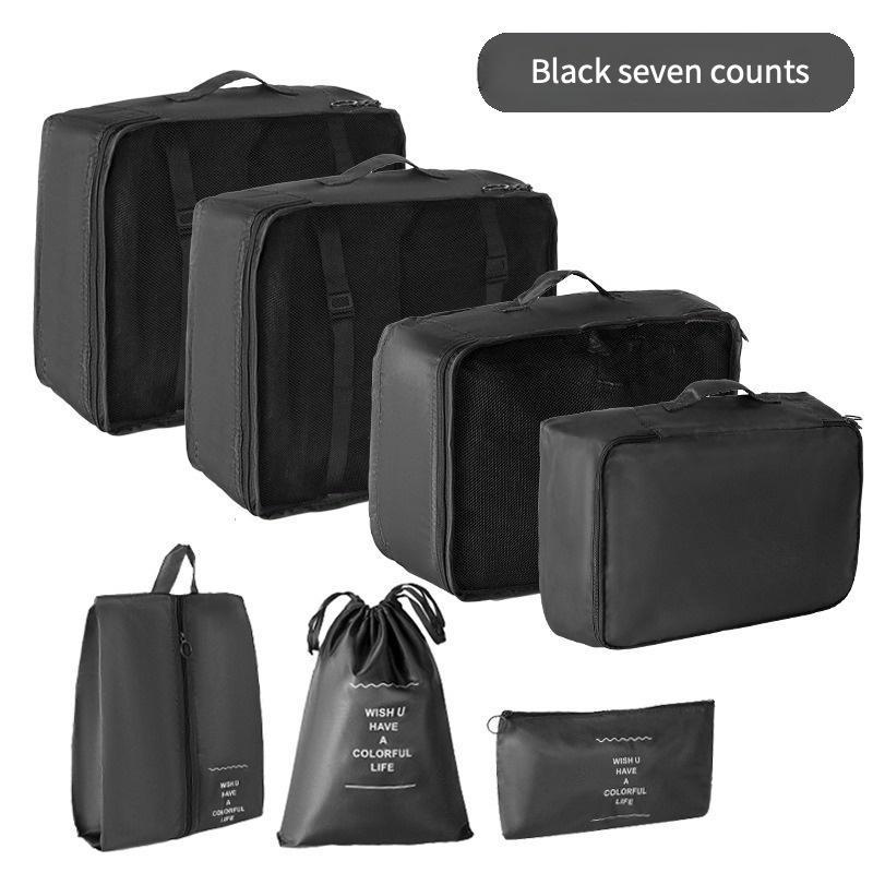 Large Capacity Travel Storage Bag Set, 7 Counts set Collapsible Clothes Storage Bag, Travel Essentials for Clothes, Bedding, Toys, Books