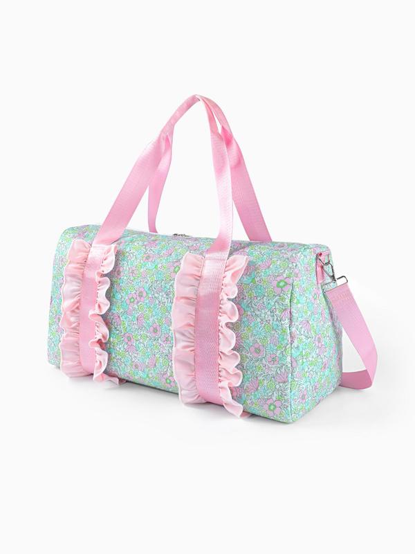 Floral Pattern Travel Bag, Lightweight Comfortable Travel Organizers, Travel Organizer for Women, Suitable for Commuting, Holiday and School Supplies