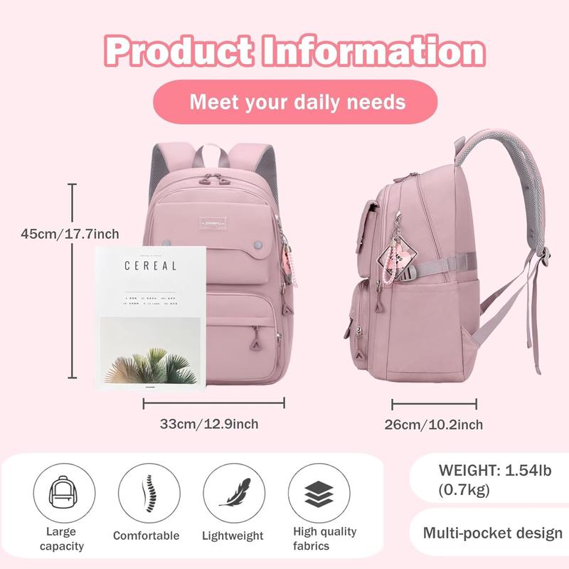 Teen Girls Casual Backpack High Middle School Daypack Women Daily Travel Laptop Bag