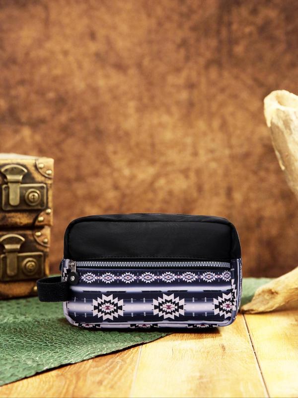 Boho Style Ethnic Pattern Zipper Clutch, Lightweight Storage Bag, Casual Trendy Versatile High-quality Daily Commuting Bag, Girl Fashionable Shopping Bag