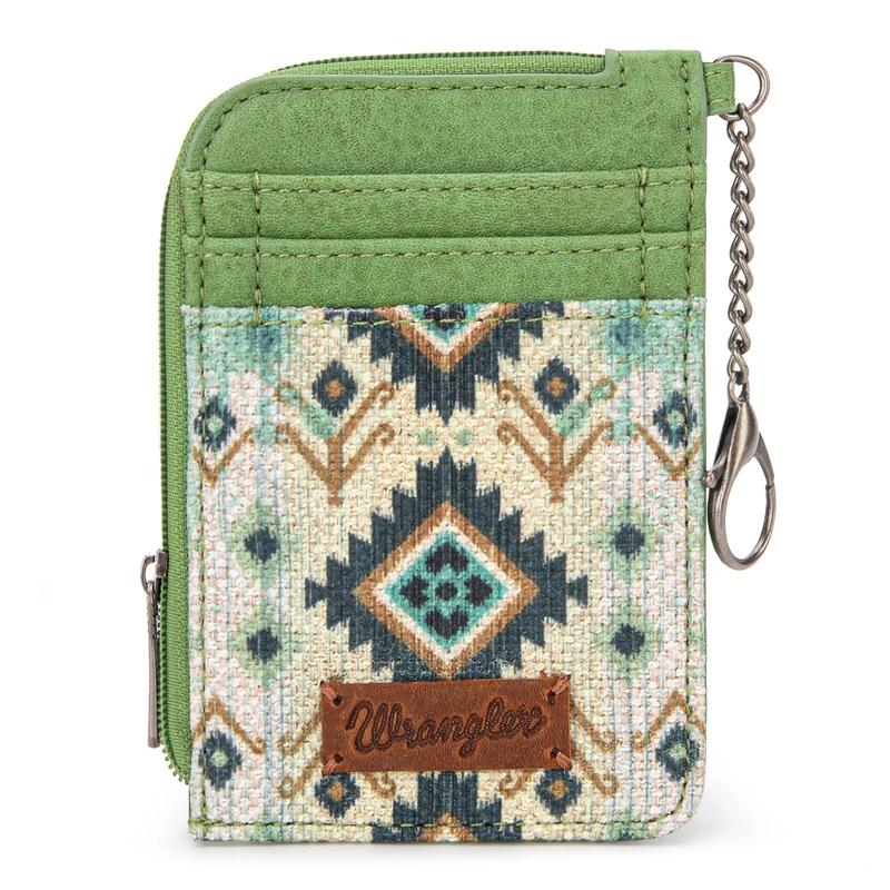 Wrangler Southwestern Art Print Mini Zip Card Case Collection