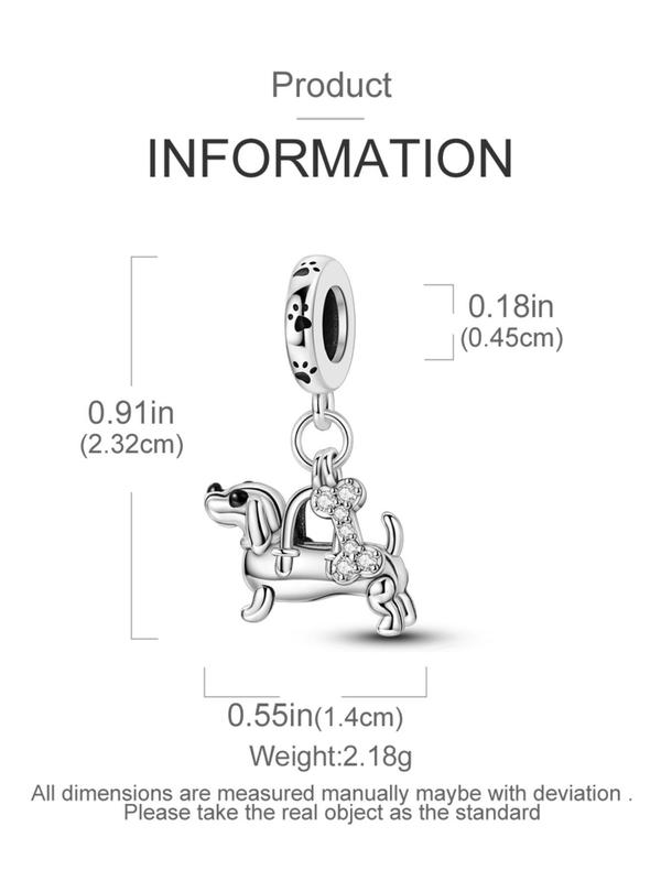 Cute Dachshund Dog Design Bag Charm, Fashionable Bag Charm for Women & Men, Trendy All-match & Exquisite Bag Charm for Birthday Gift