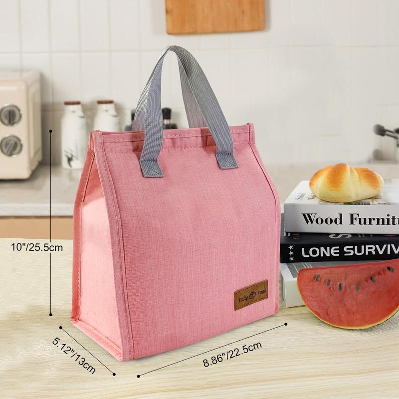 Portable Large Capacity Lunch Bag with Handle, 1 Count Lunch Bags for Women, Insulated Lunch Box Storage Bag for Travel, 2024 Outdoor, Office, Summer for Gift