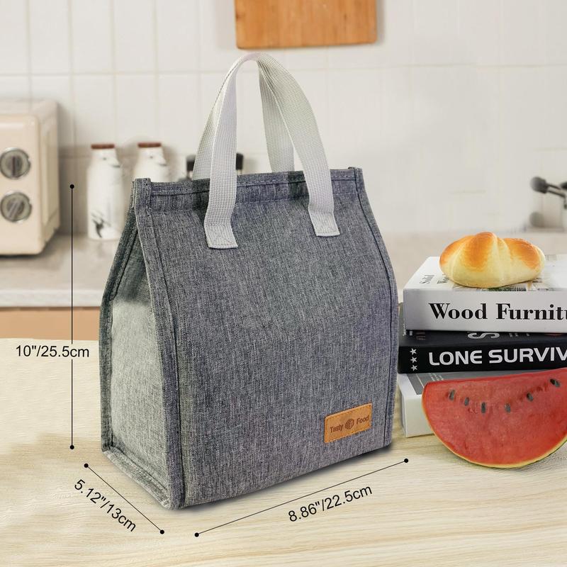 Portable Large Capacity Lunch Bag with Handle, 1 Count Lunch Bags for Women, Insulated Lunch Box Storage Bag for Travel, 2024 Outdoor, Office, Summer for Gift