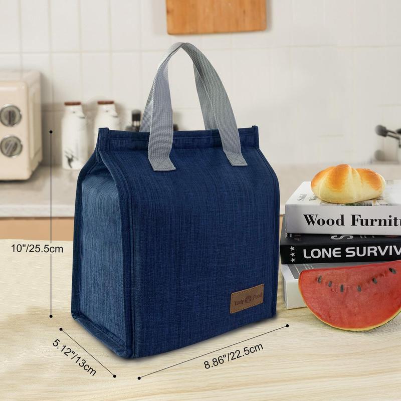 Portable Large Capacity Lunch Bag with Handle, 1 Count Lunch Bags for Women, Insulated Lunch Box Storage Bag for Travel, 2024 Outdoor, Office, Summer for Gift